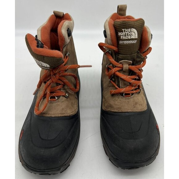The North Face Boy Chilkat HeatSeeker Waterproof Insulated Snow Boots Sz 7 Multi - Picture 2 of 8